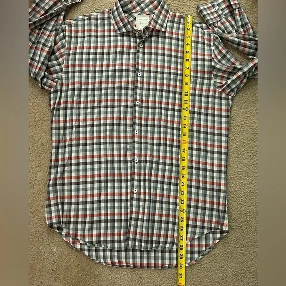 Billy Reid Men’s Medium Slim Cut Long Sleeve Button Down Shirt - Picture 6 of 8